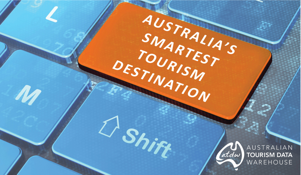 Australia's Smartest Tourism Destination keyboard key